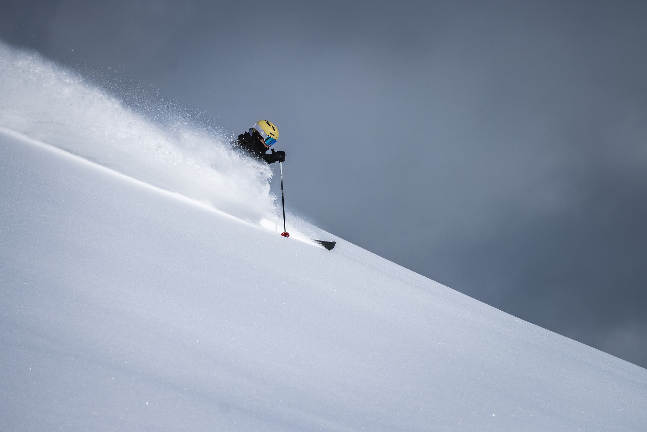 February 12th: Erin Spence remembered how to ski powder | Photo: Rocko Menzyk