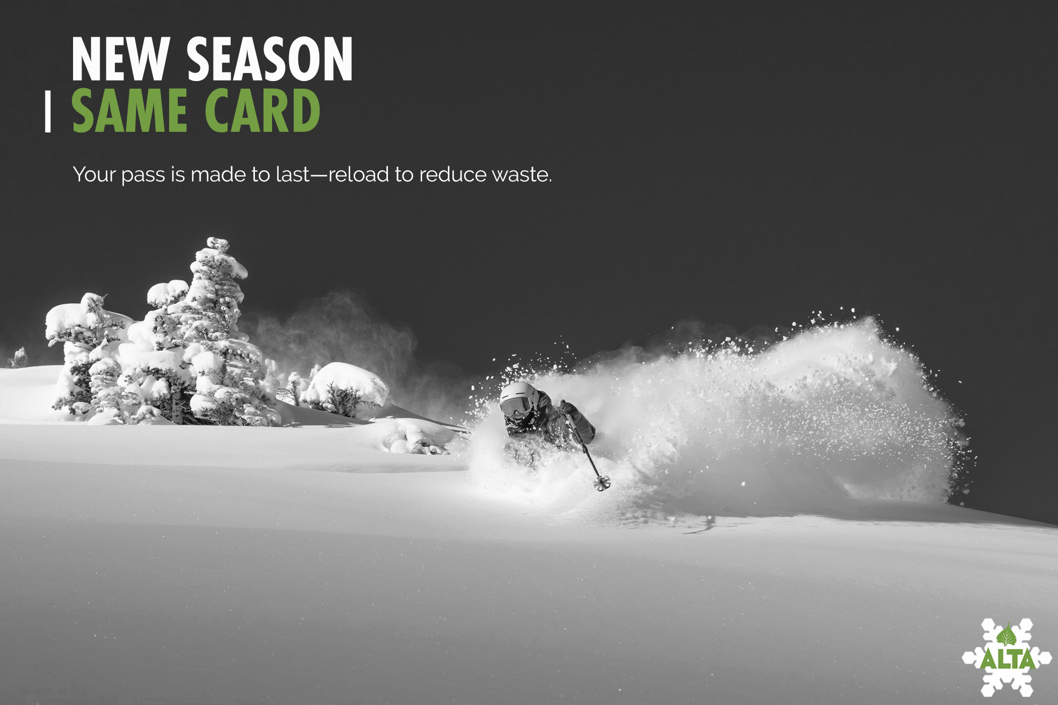 Your pass is made to last—reload to reduce waste