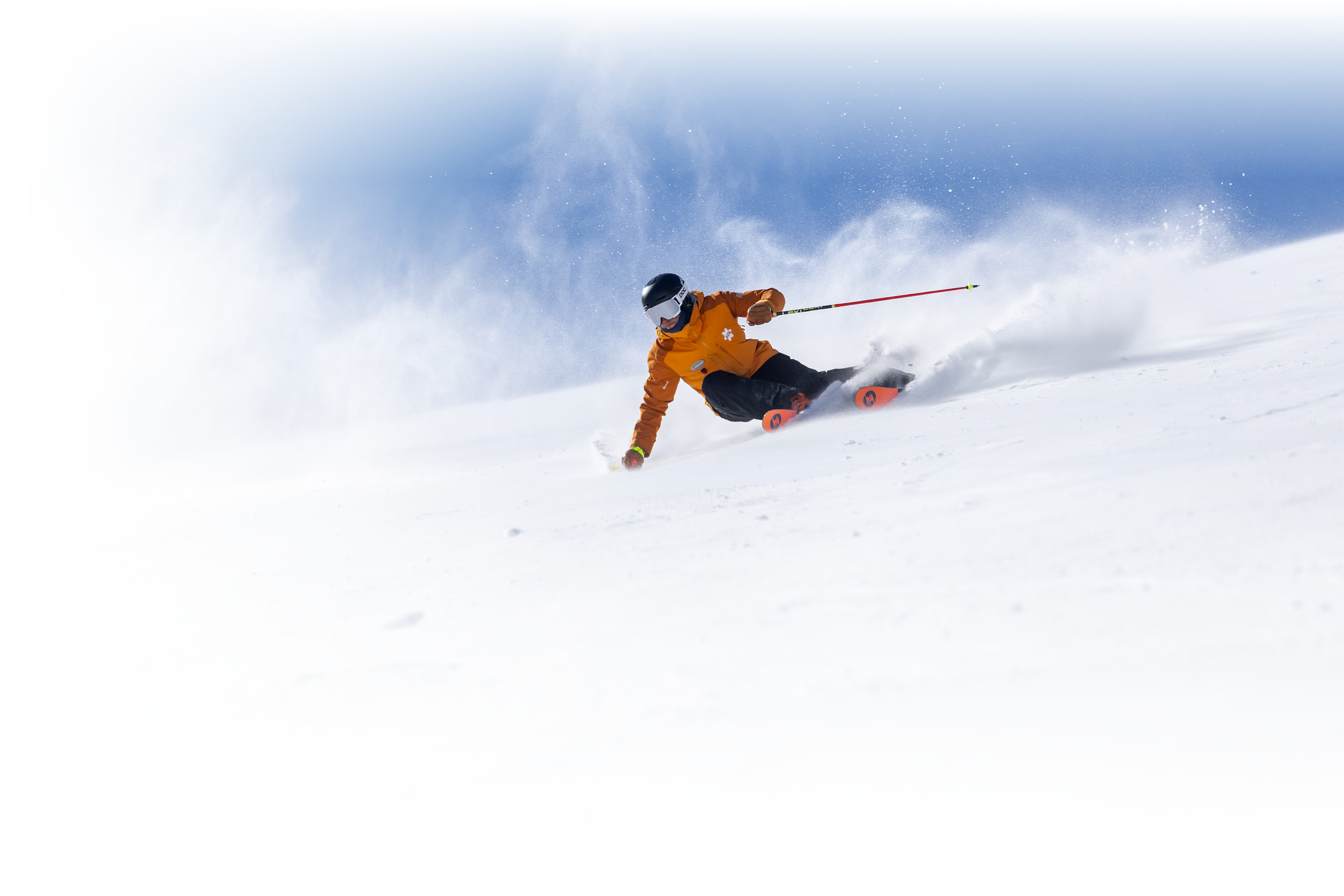 New skiers take instruction from and Alf Engen Ski School Instructor on a sunny winter day at Alta Ski Area