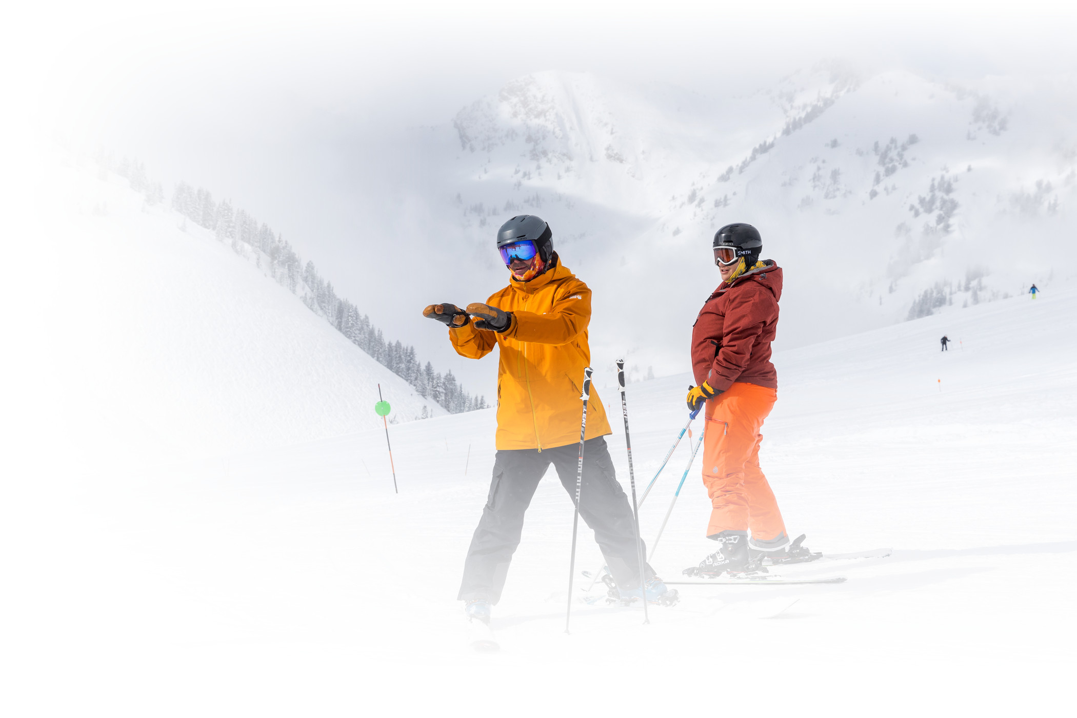 New skiers learn to ski at Alta Ski Area