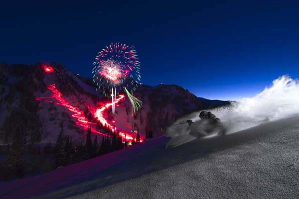 1. NYE Torchlight Pow | Skier: Willie Nelson