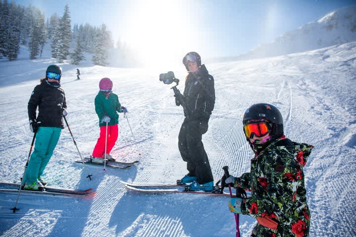 Behind the scenes of an Alta video shoot