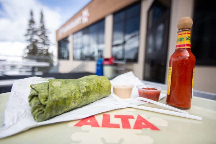 Alf's Fajita Burrito