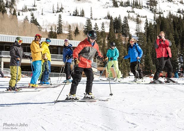 November 21st, 2015–the first day back on skis for Jim Harris, after being paralyzed in 2014