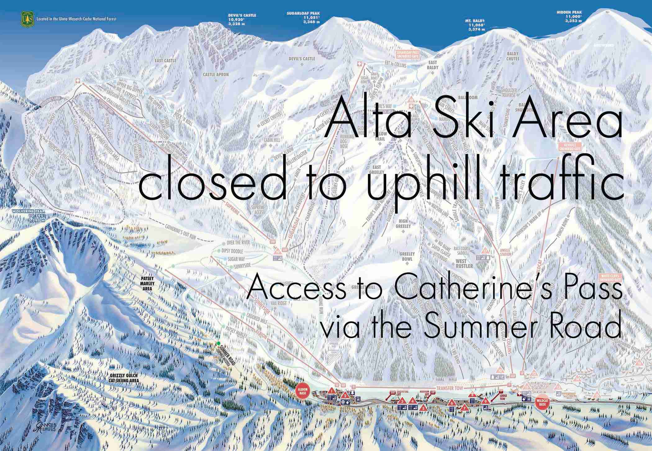 Closed To Uphill Traffic