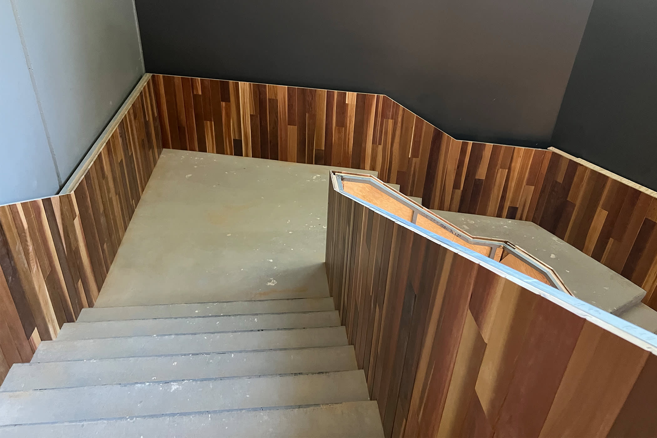 Cedar wood paneling will adorn the new restaurant spaces