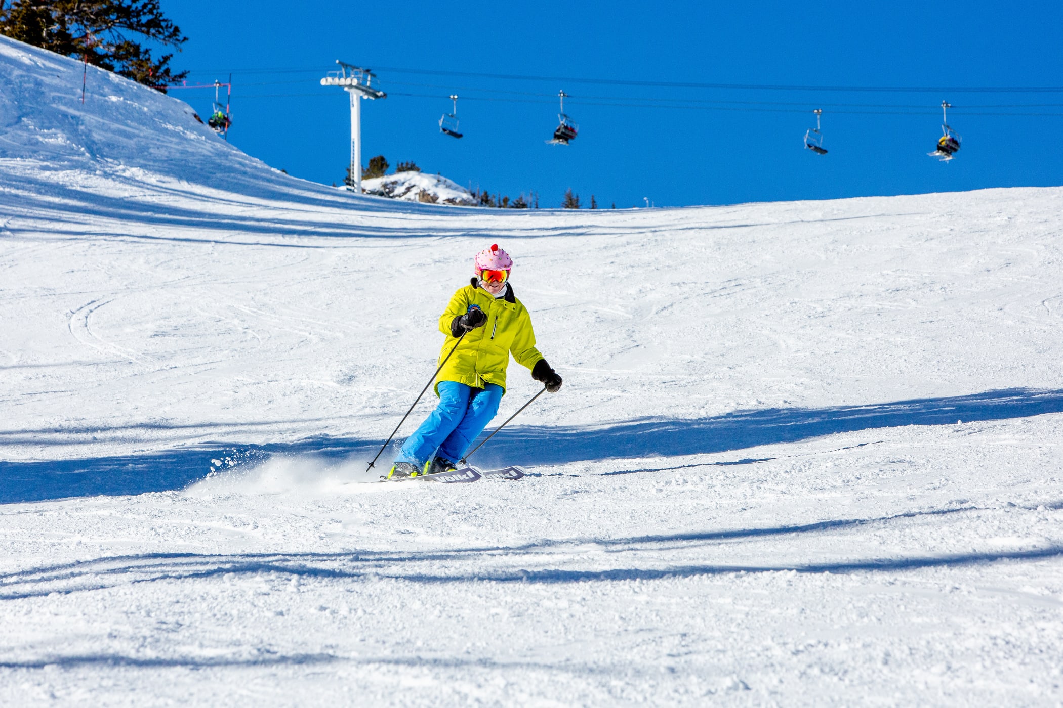 Harriet Wallis celbrates her 80th birthday at Alta Ski Area