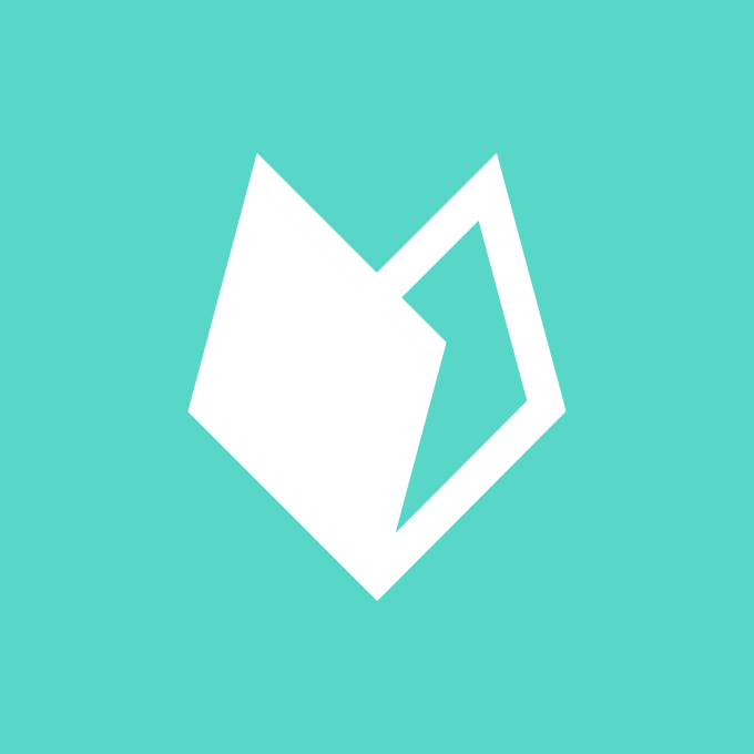 White on Teal Icon