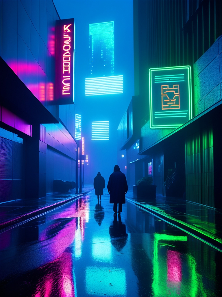 Neon Memory Fragments
