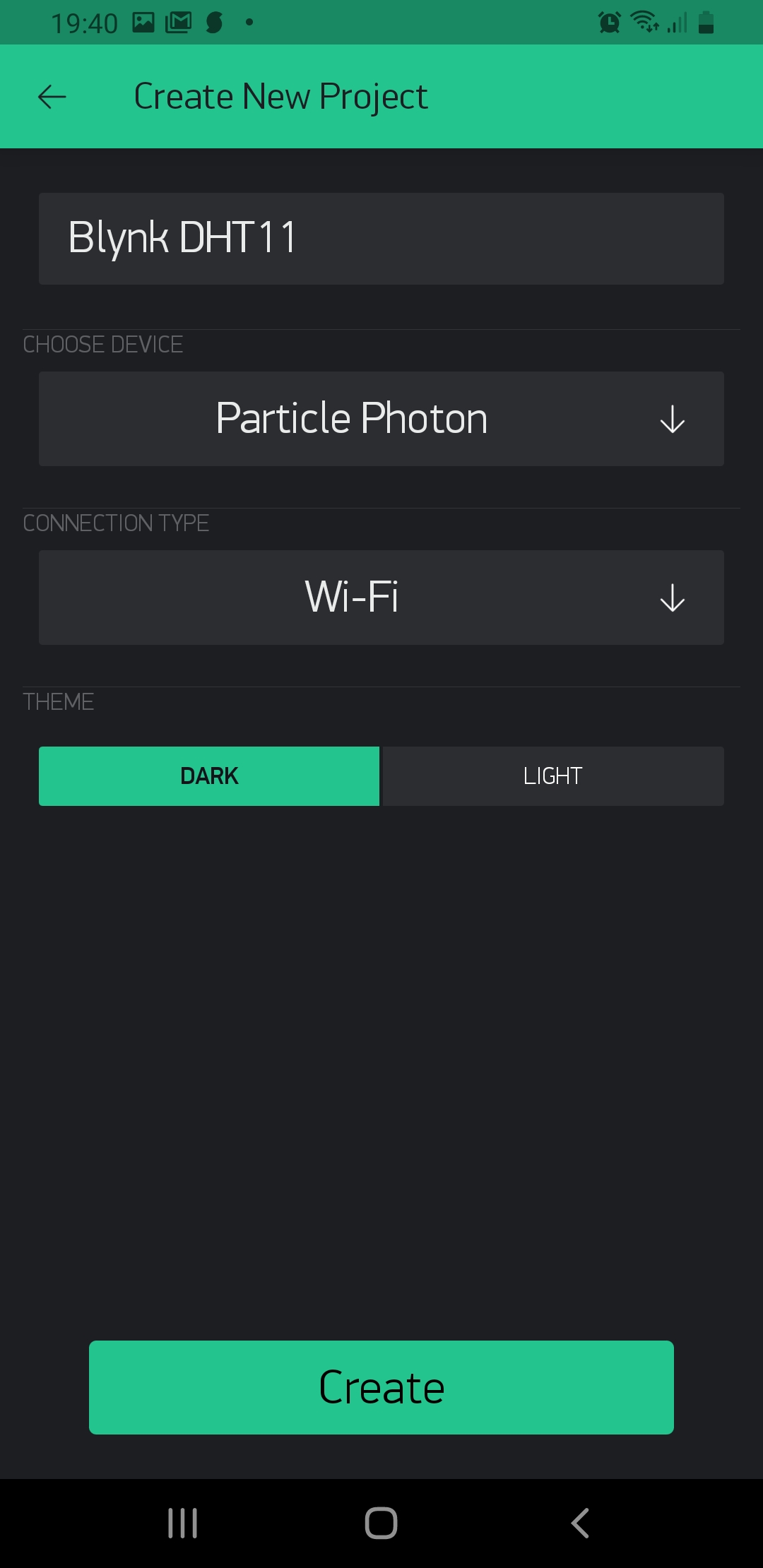 Dashboard setup