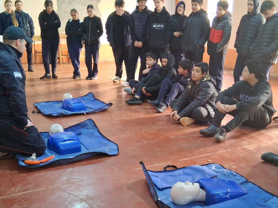 Visita de Bomberos Voluntarios