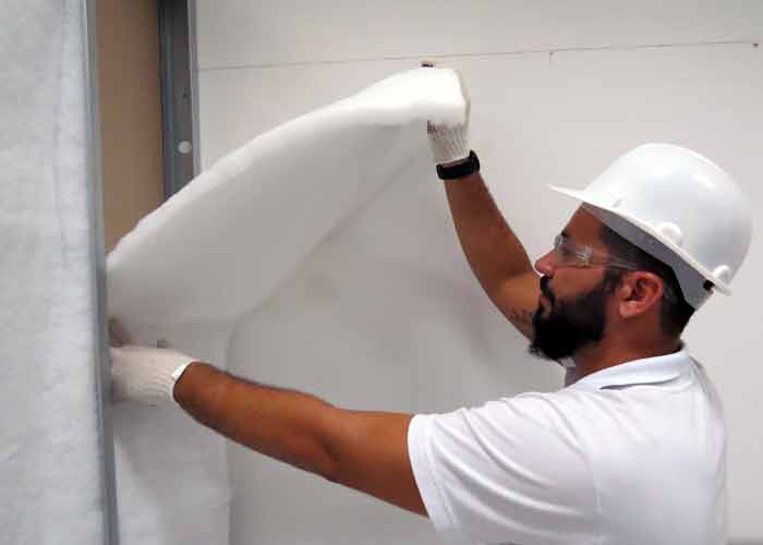 Trevo Drywall fornece lã de PET ecológica