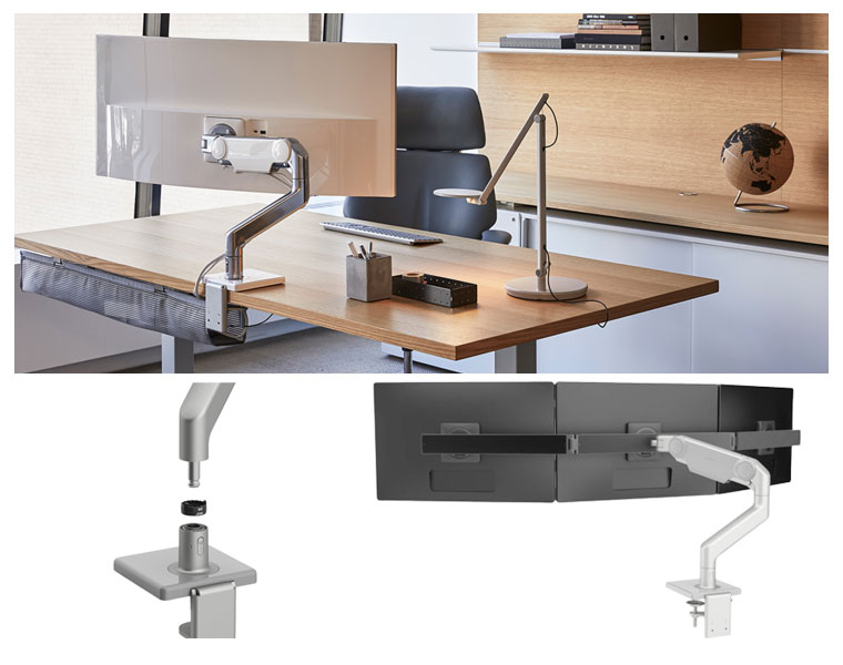 Braços de monitores Humanscale