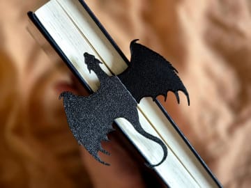 Dragon Bookmark Bookshelf Decor, a dual-purpose dragon for the romantasy shelf