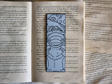 Luffy One Piece Bookmark Anime / Manga, for Straw Hat fans who read between adventures