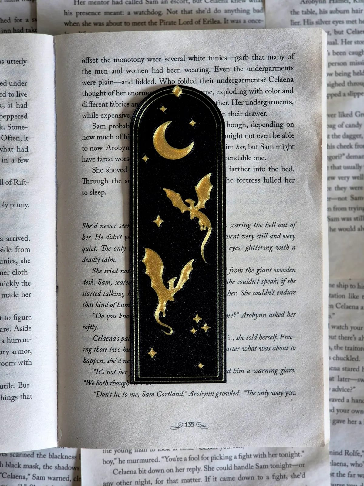 Dragon Bookmark Fourth Wing Fantasy, gallery image 2