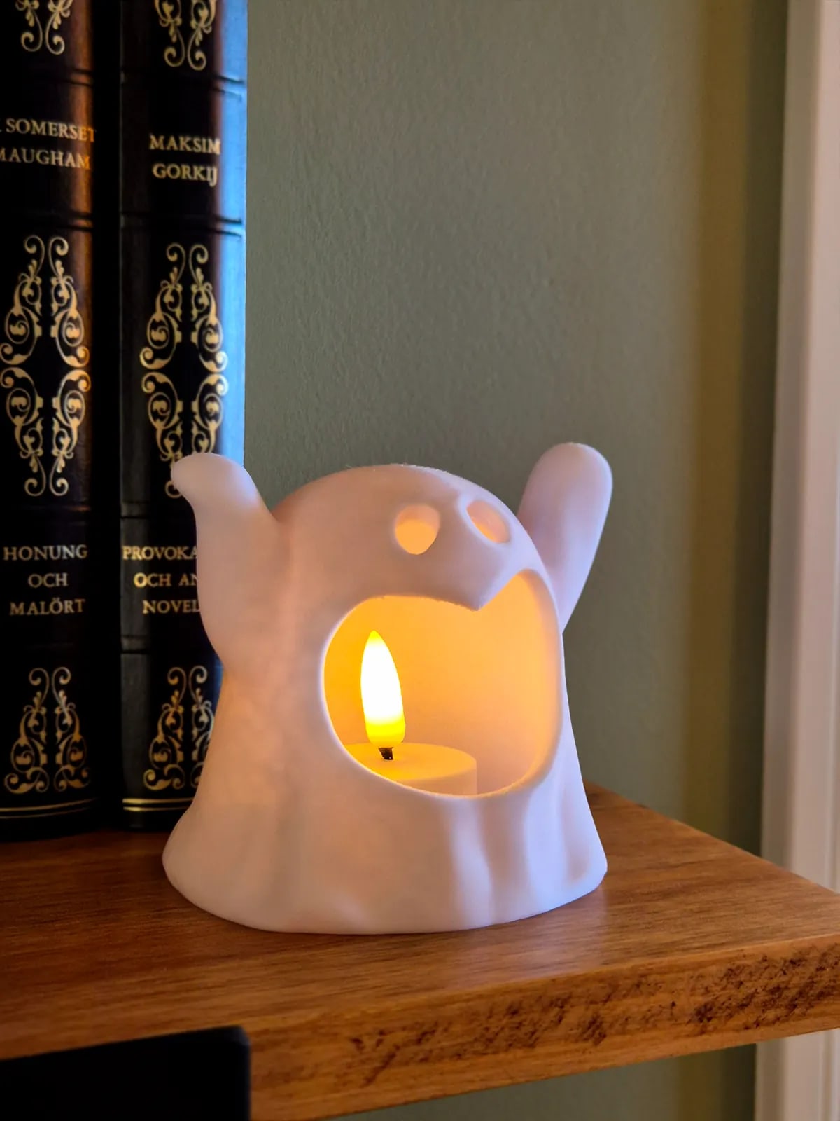 Ghost Halloween Tea Light Decor, gallery image 3
