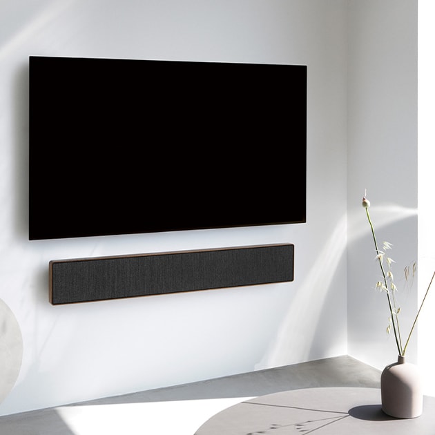 Soundbar von Bang & Olufsen – Beosound Stage – leistungsstarke Audiotechnologie in modernem Design