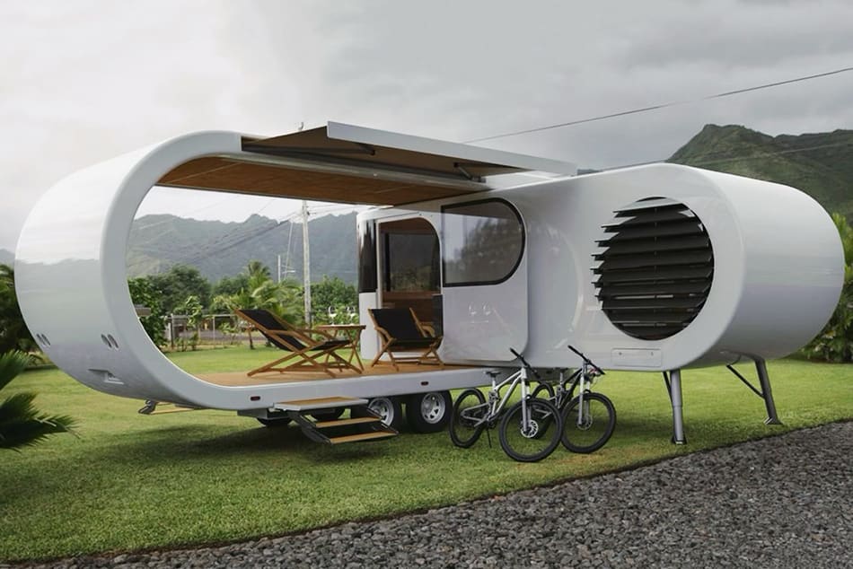 Romotow - der futuristische, aufklappbare Wohnwagen für mehr Lebensraum und  Qualität