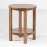 Picture of Braque Solid Rubberwood Timber Round Side Table, Natural