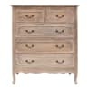 Picture of Grandris Hand Crafted Mahogany 5 Drawer Chest - Weathered Oak