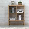 Picture of Jonas 2x2 Bookshelf - Oak - 75x33x94cm