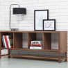 Picture of Jonas 4x1 Bookshelf - Walnut - 145x33x60cm