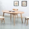Picture of Magnus Oval Dining Table - Solid Oak - 200x100cm