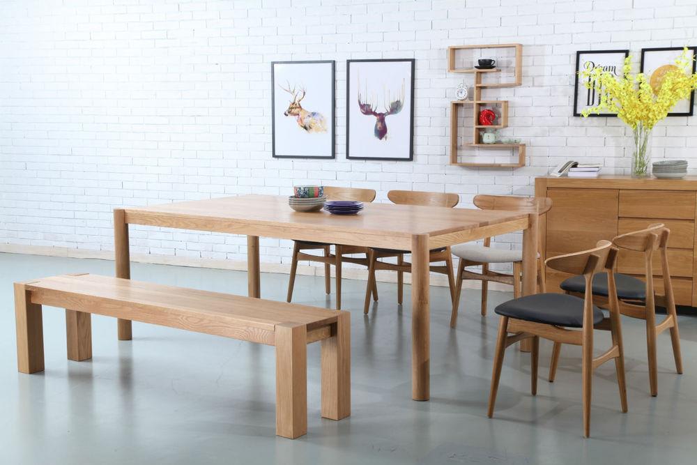 Picture of Lars Dining Table - Solid Oak - 200x110cm
