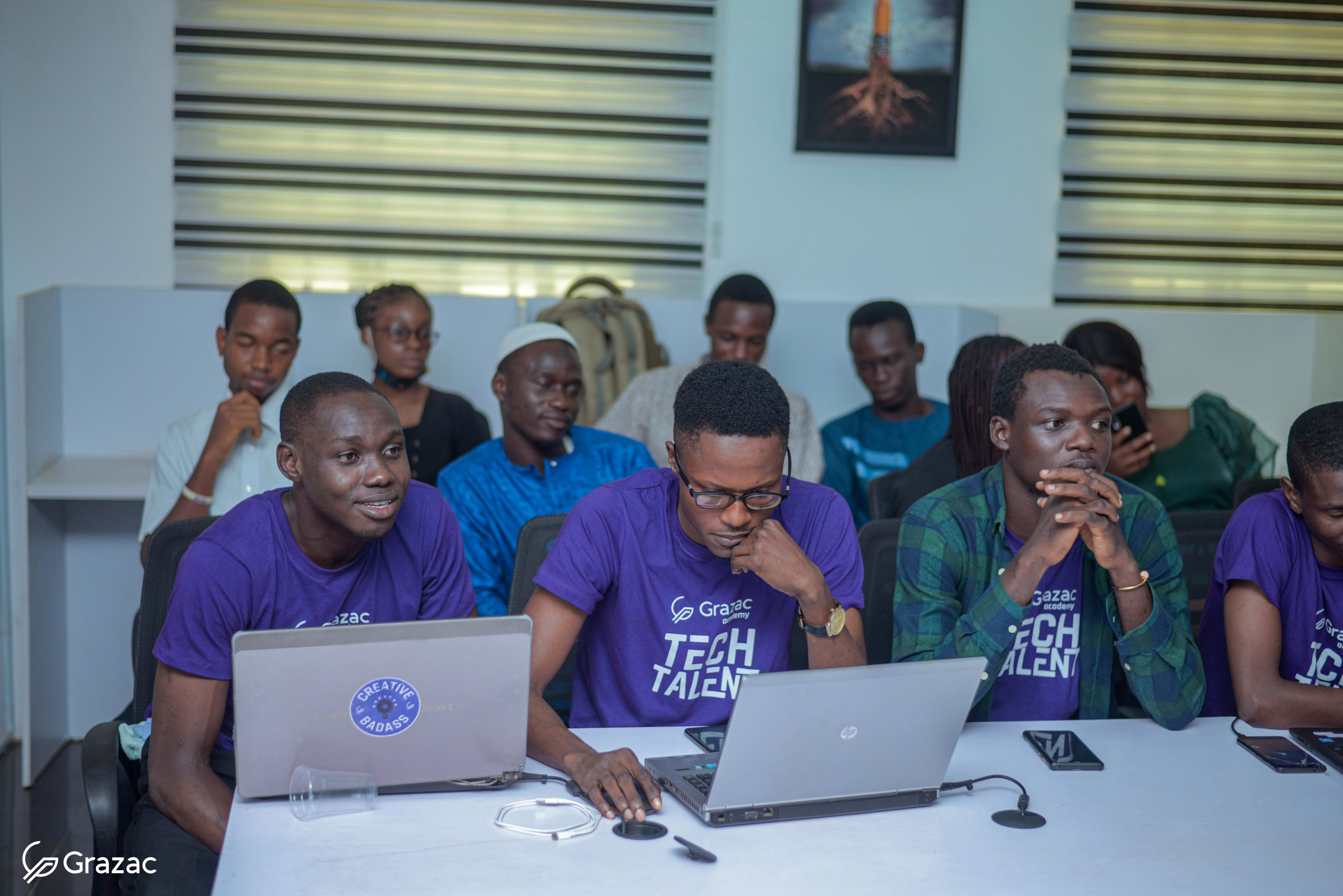 AI4All participants in discussion