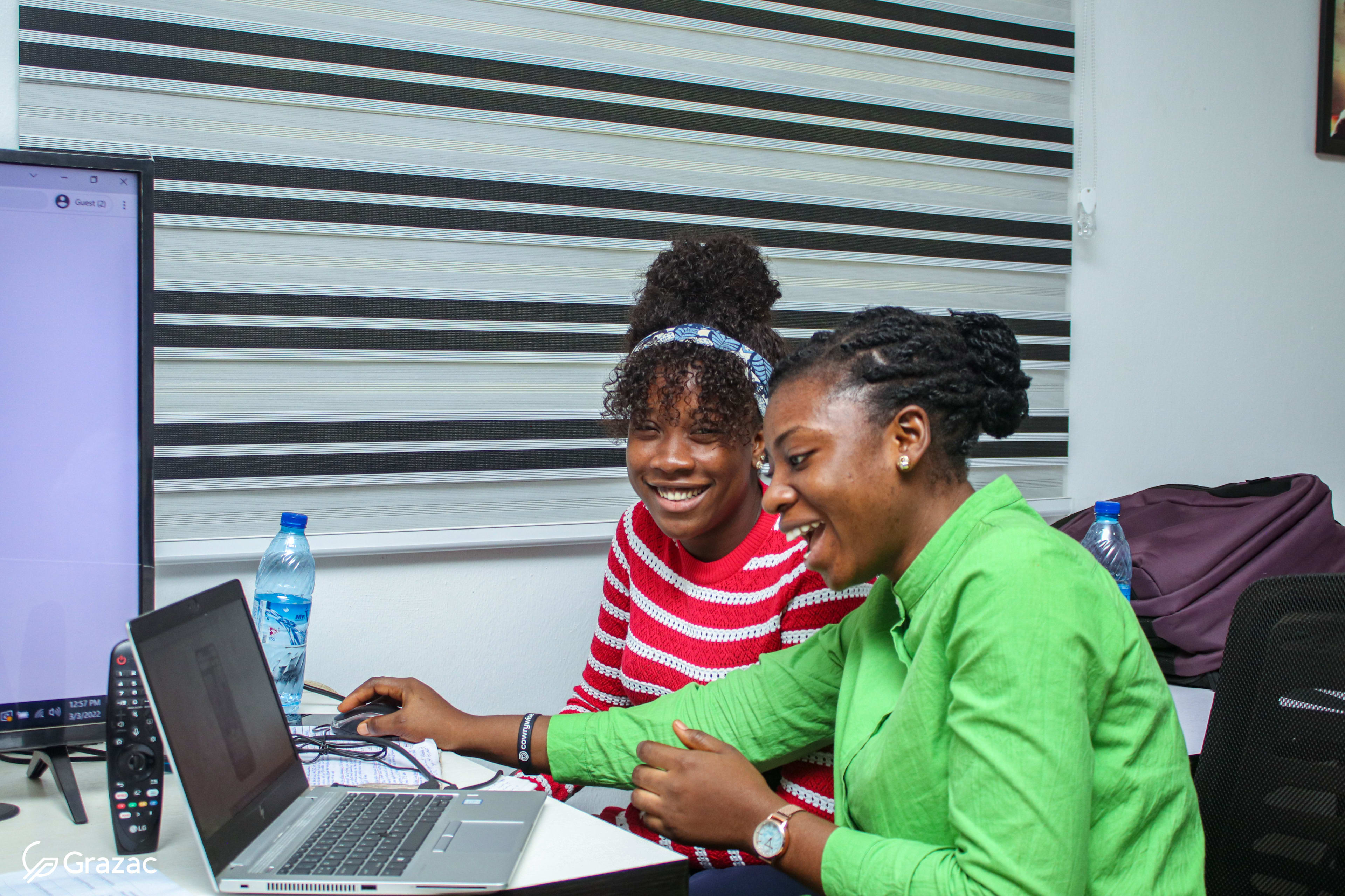 Young people learning with technology