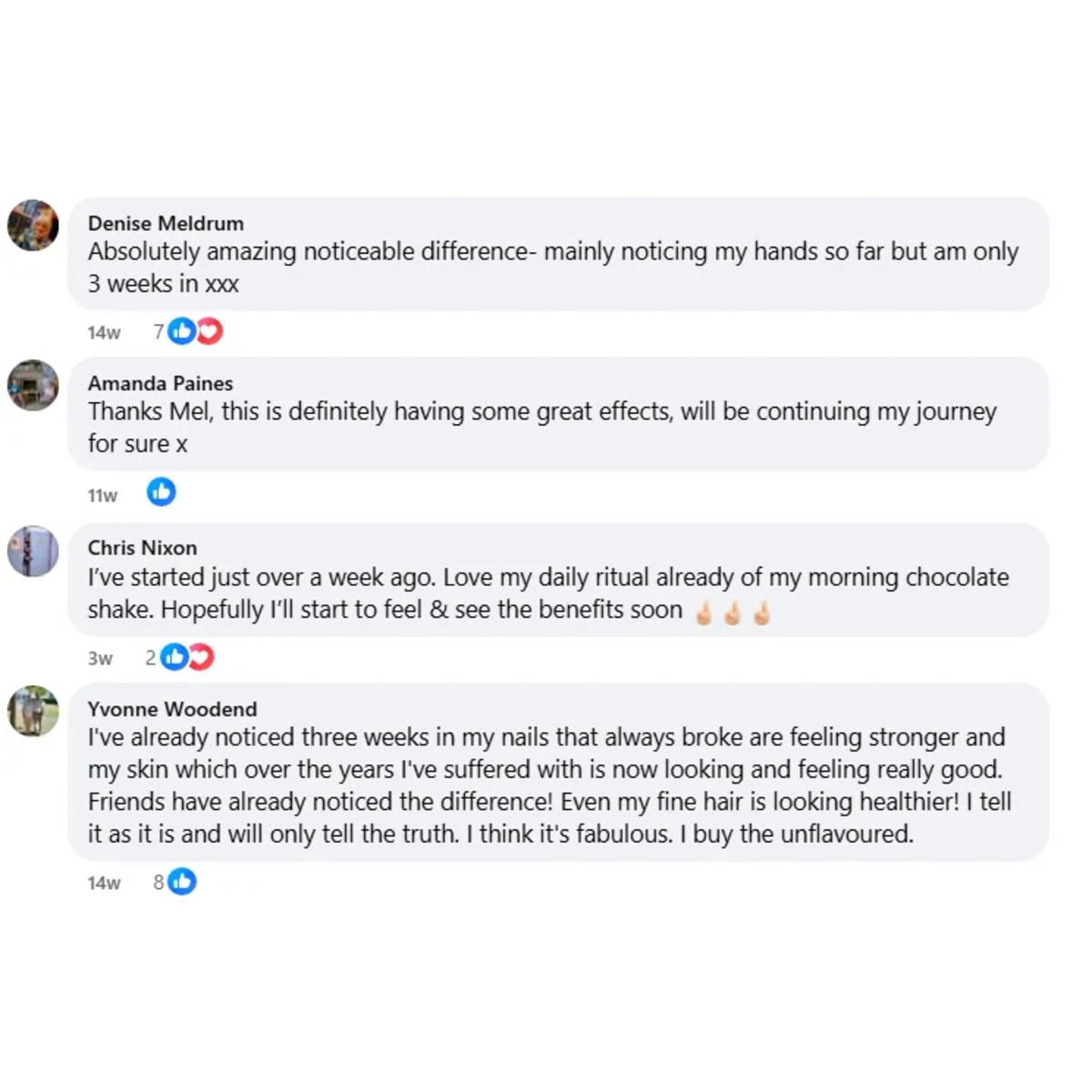 Comments from real customers