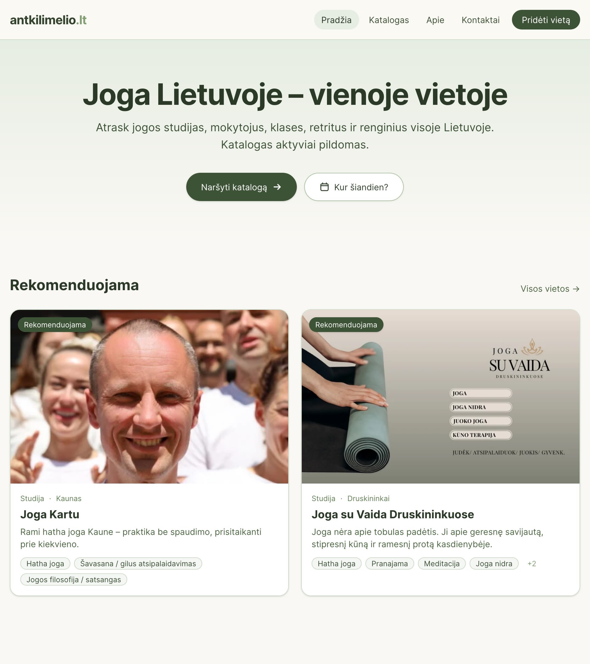 Directory platform, website design and development