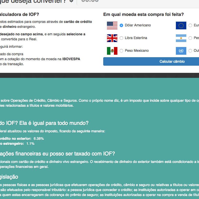Calculadora IOF