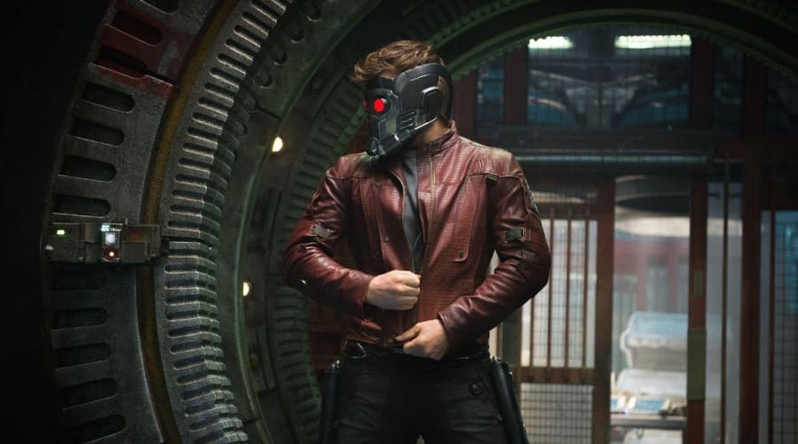 In Guardians of the Galaxy (2014) Star-Lord's face begins to break