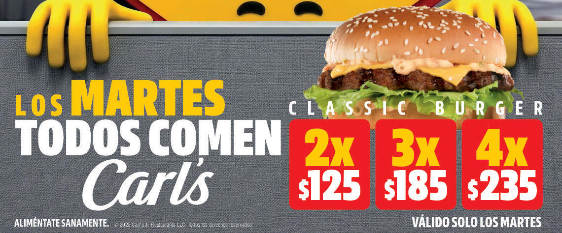 Martes Todos comen Carl's
