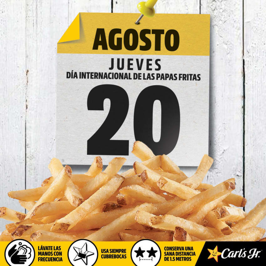 Dia Internacional De Las Papas Fritas 2020 Carl S Jr Mexico