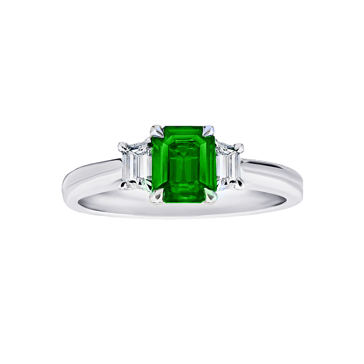 Emerald Engagement Ring