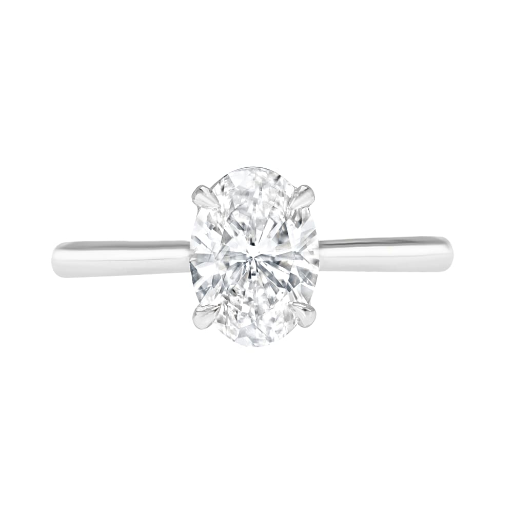 Oval Diamond Solitaire Engagement Ring