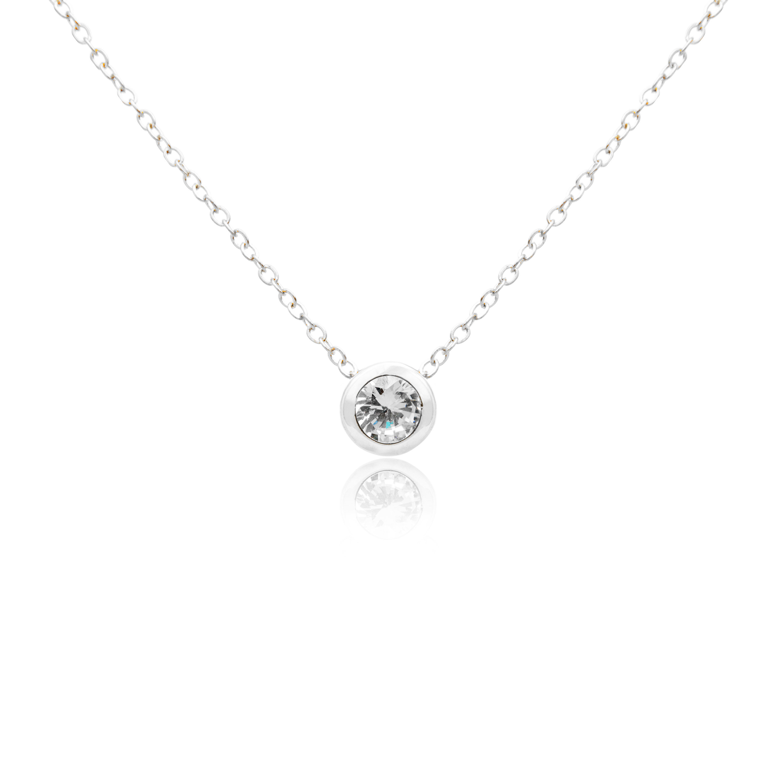 Diamond pendant solitaire