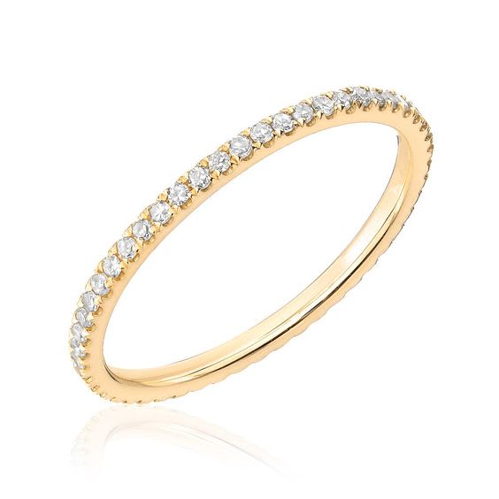 Diamond Eternity 18K Yellow Gold Ring