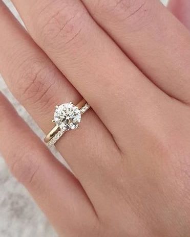 Round Diamond Solitaire Engagement Ring - Image 3