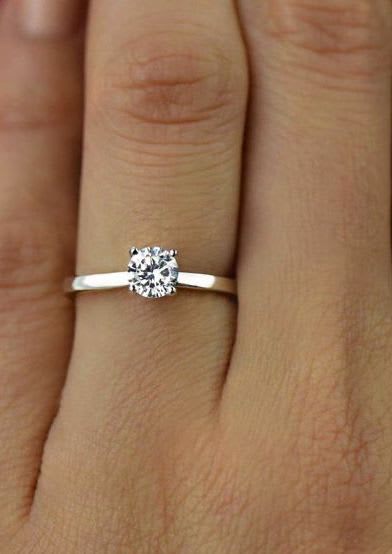 Round Diamond Solitaire Engagement Ring - Image 5