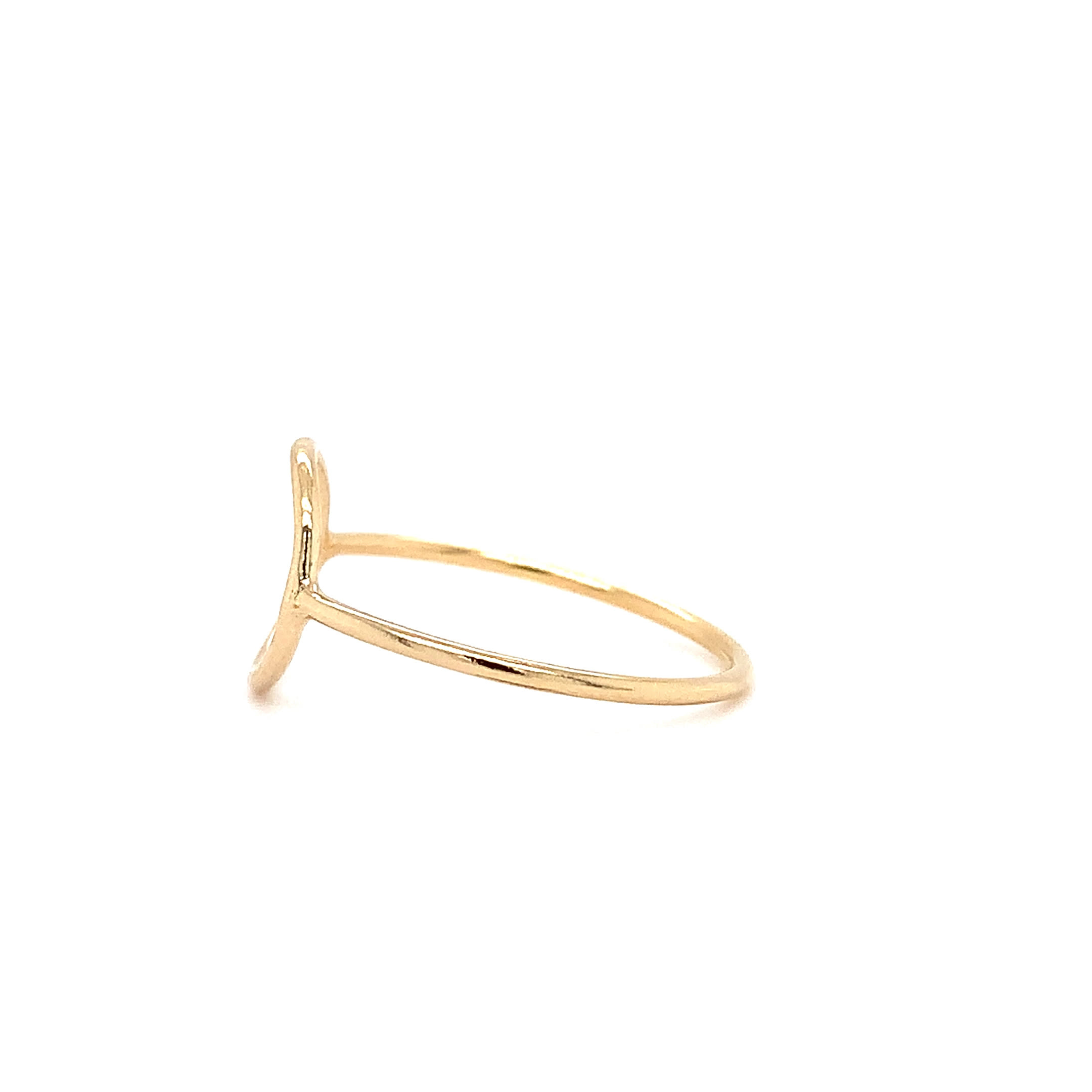 Circle ring fine 14k yellow gold - Image 5