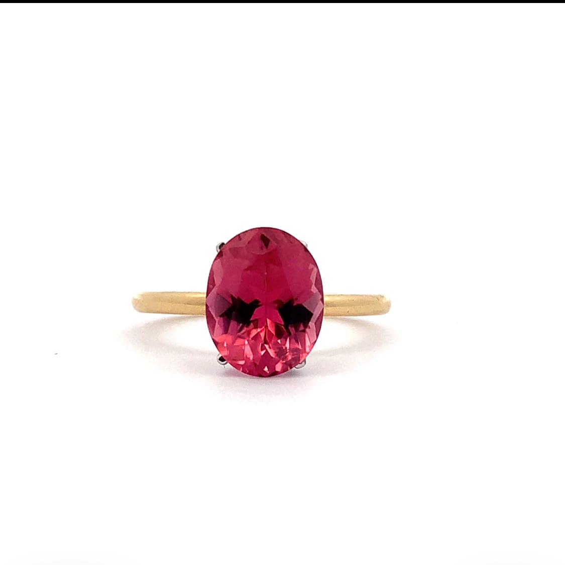pink tourmaline engagement ring