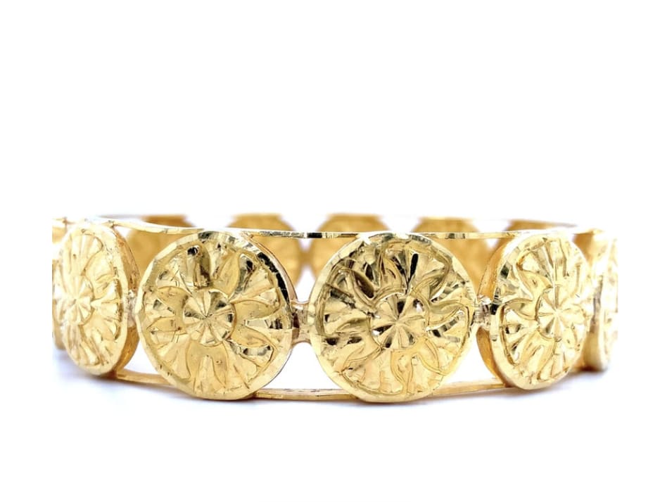 22k Yellow gold bangle bracelet - Image 5