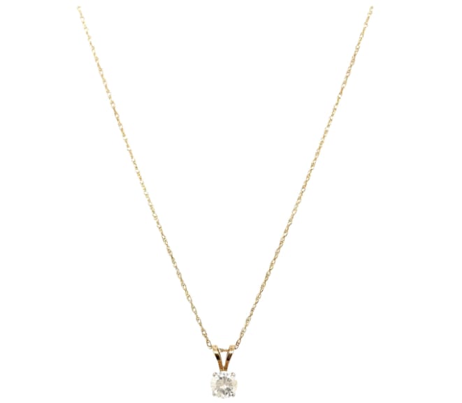 diamond pendant 18k yellow gold