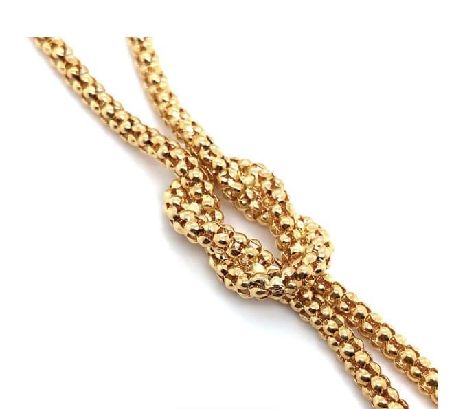 Vintage drop pendant necklace 18k yellow gold - Image 6