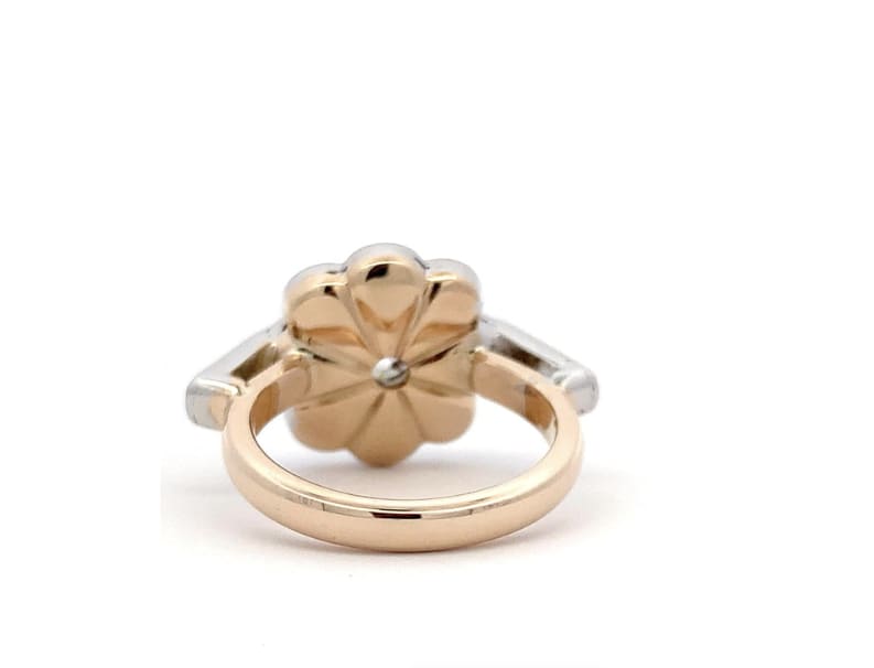 Old cut diamond engagement ring yellow gold - Image 6