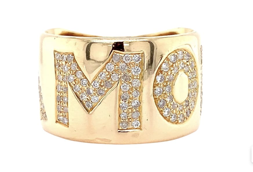 Pasquale Bruni Amore chunky cocktail ring 18k yellow gold ring
